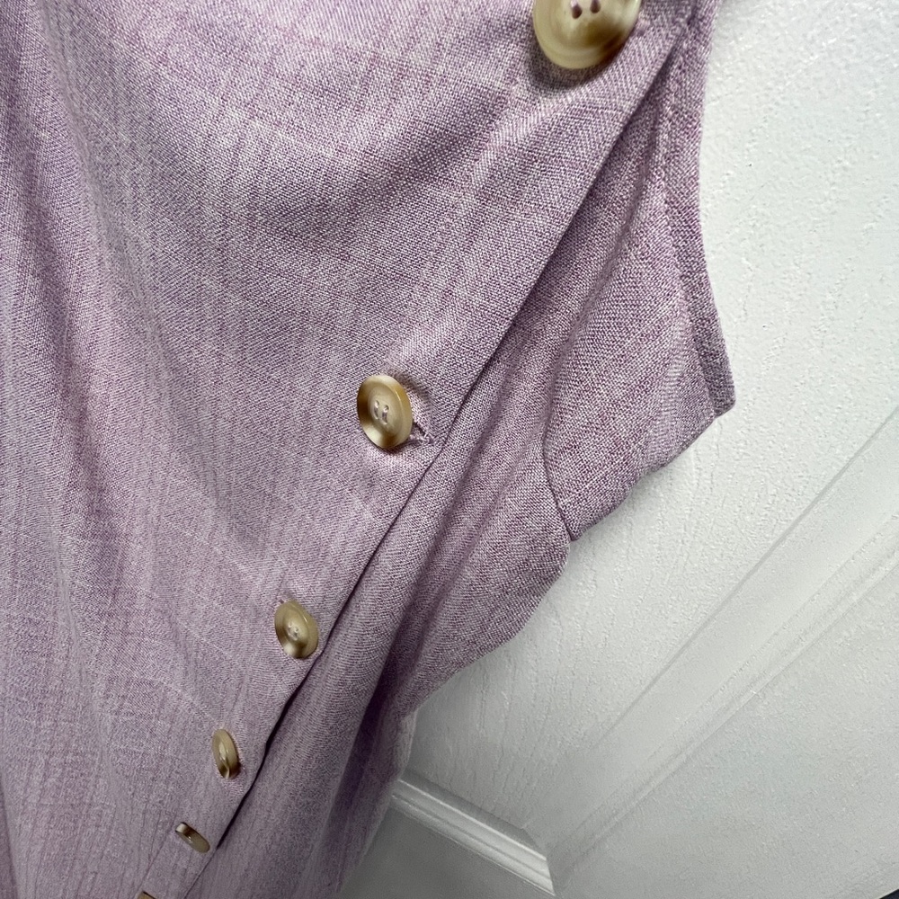 Front button pink dress - Picture 2 of 4